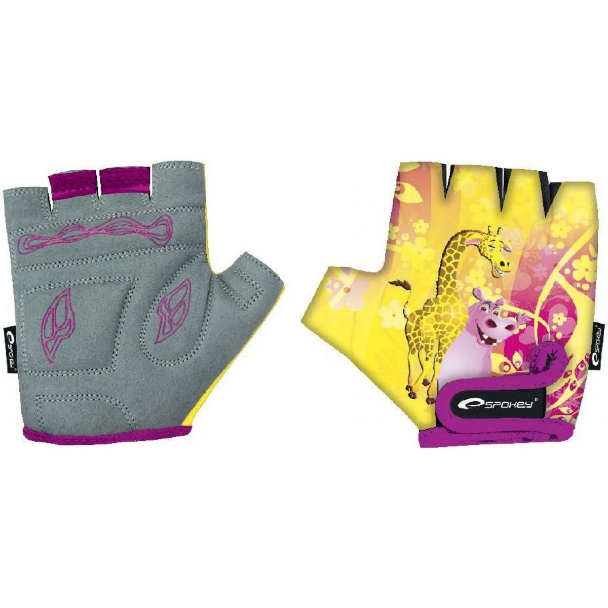Spokey Giraffe Glove Dětské cyklistické rukavice XXS (15,5 cm)