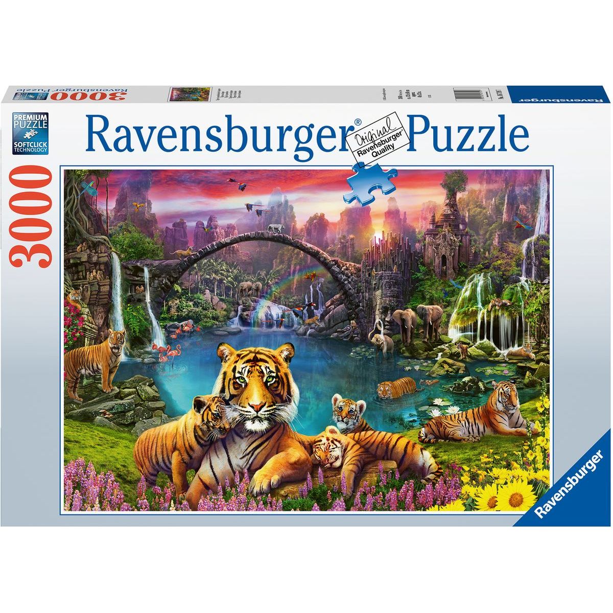 Ravensburger Puzzle Divočina s květinami 3000 dílků