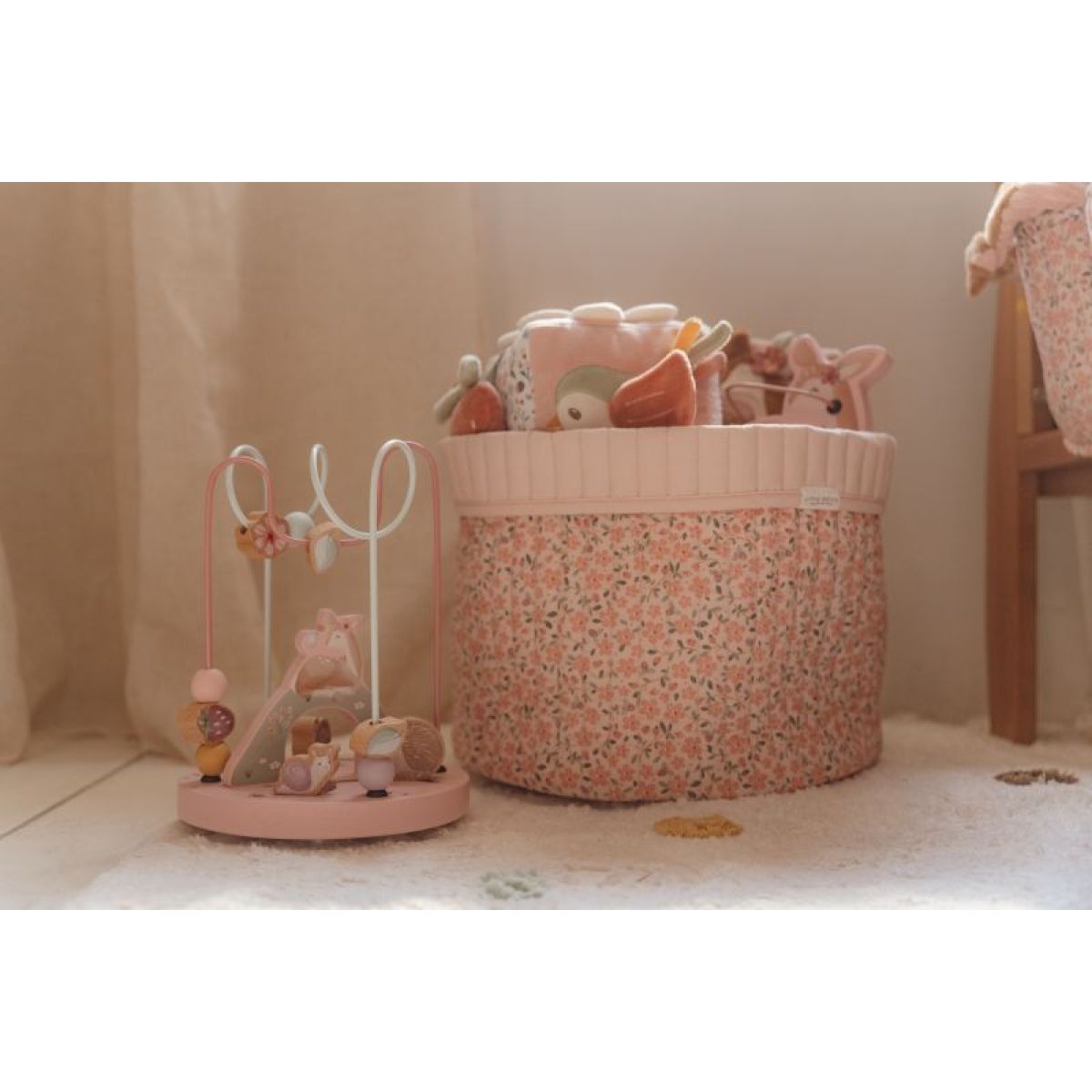 Little Dutch Kostka textilní s aktivitami Fairy Garden