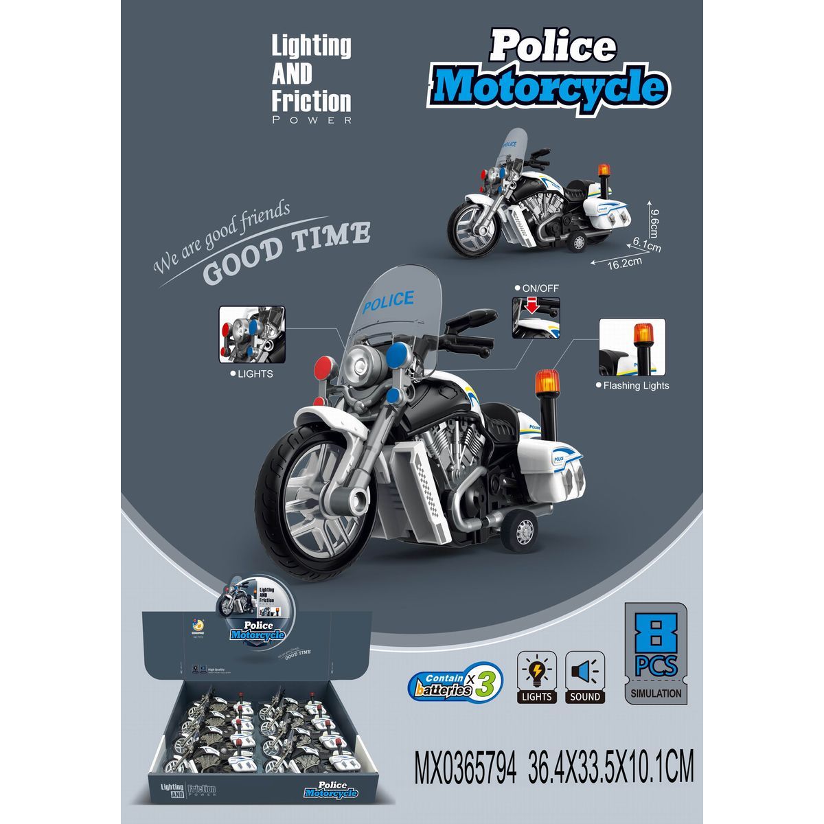 Alltoys Motorka policejní
