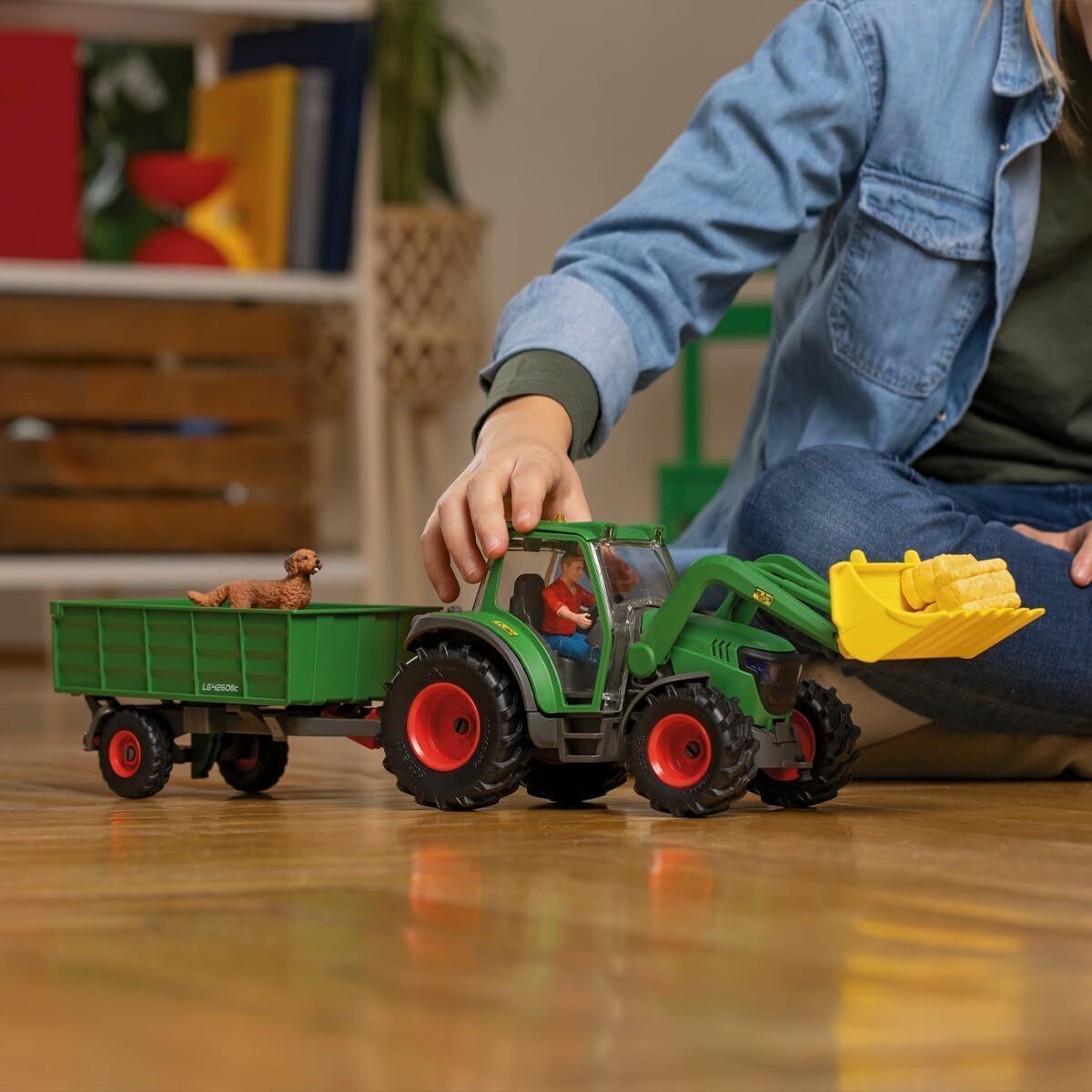 Schleich 42608 Traktor s přívěsem