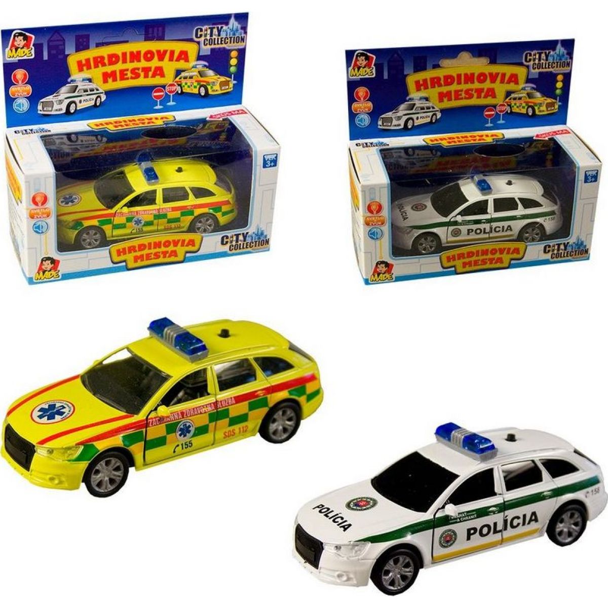 Auto City Collection SK 11 cm pullback Polícia