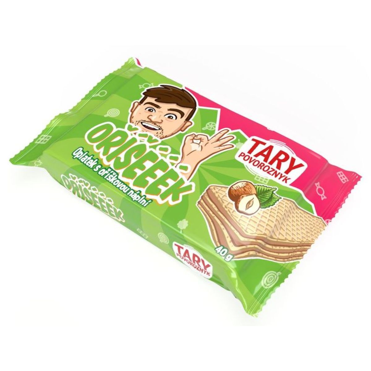 Alltoys Tary Sweets Oplatky s lískooříškovou příchutí 40g