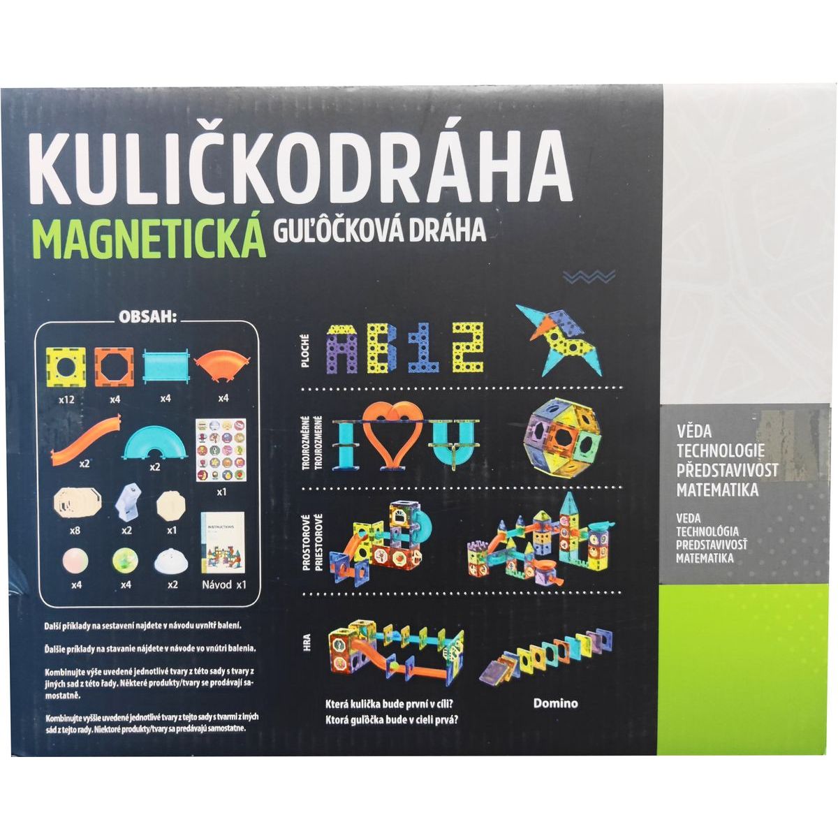 Alltoys Kuličkodráha magnetická se světlem 49 ks (276)
