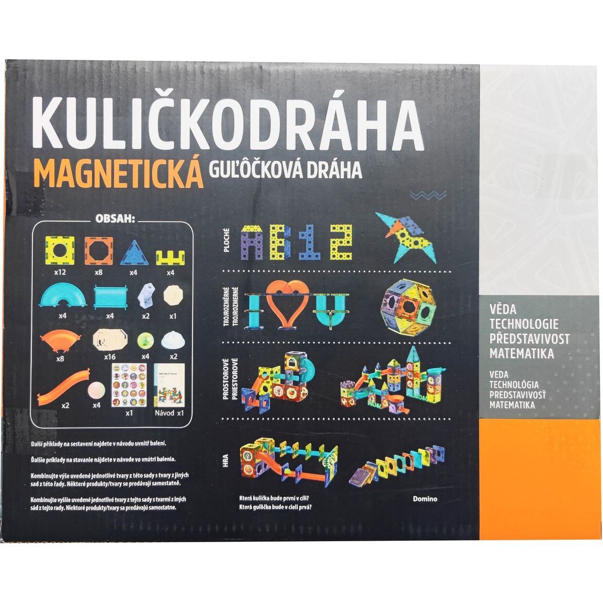 Alltoys Kuličkodráha magnetická se světlem 75 ks (277)