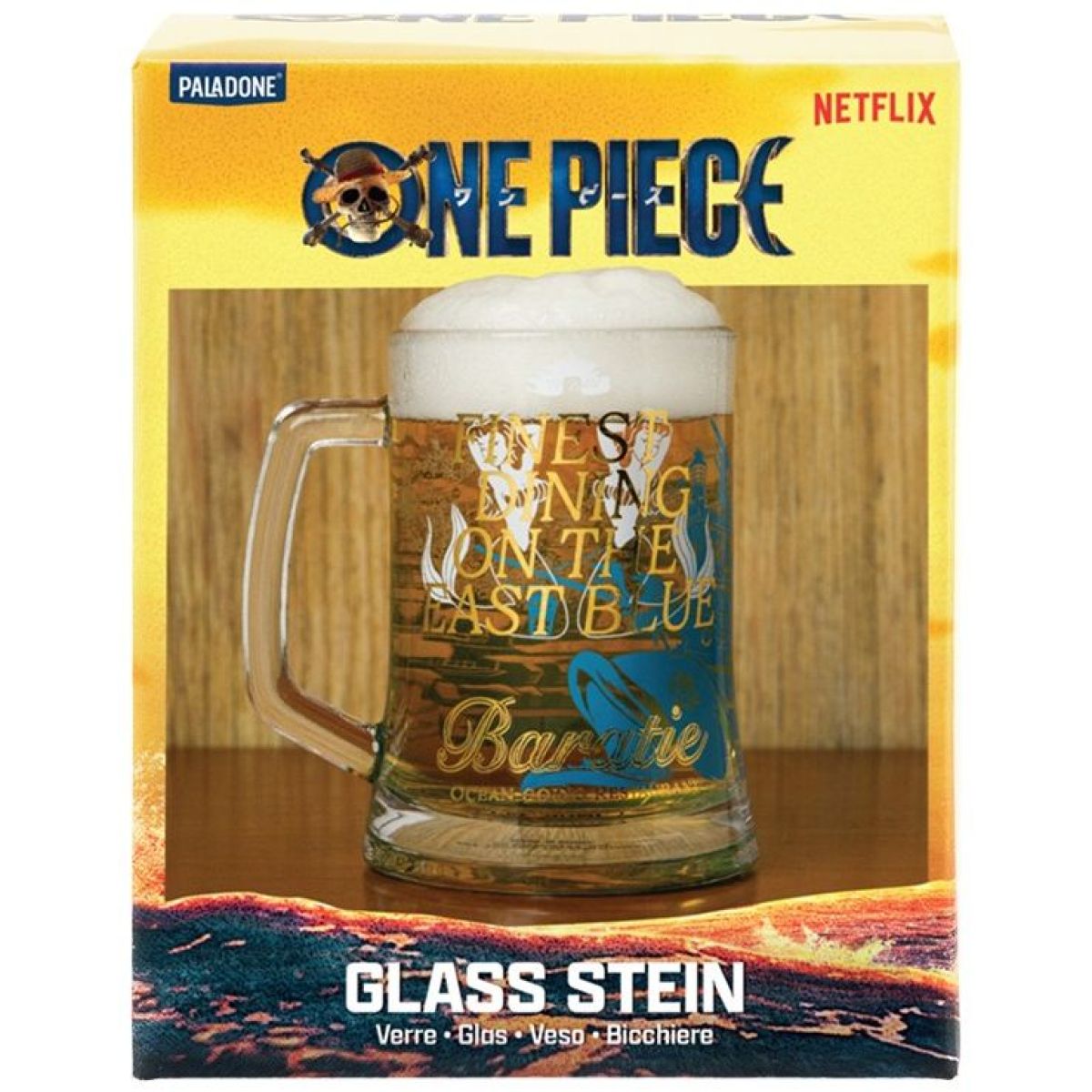 Paladone One Piece Půllitr skleněný