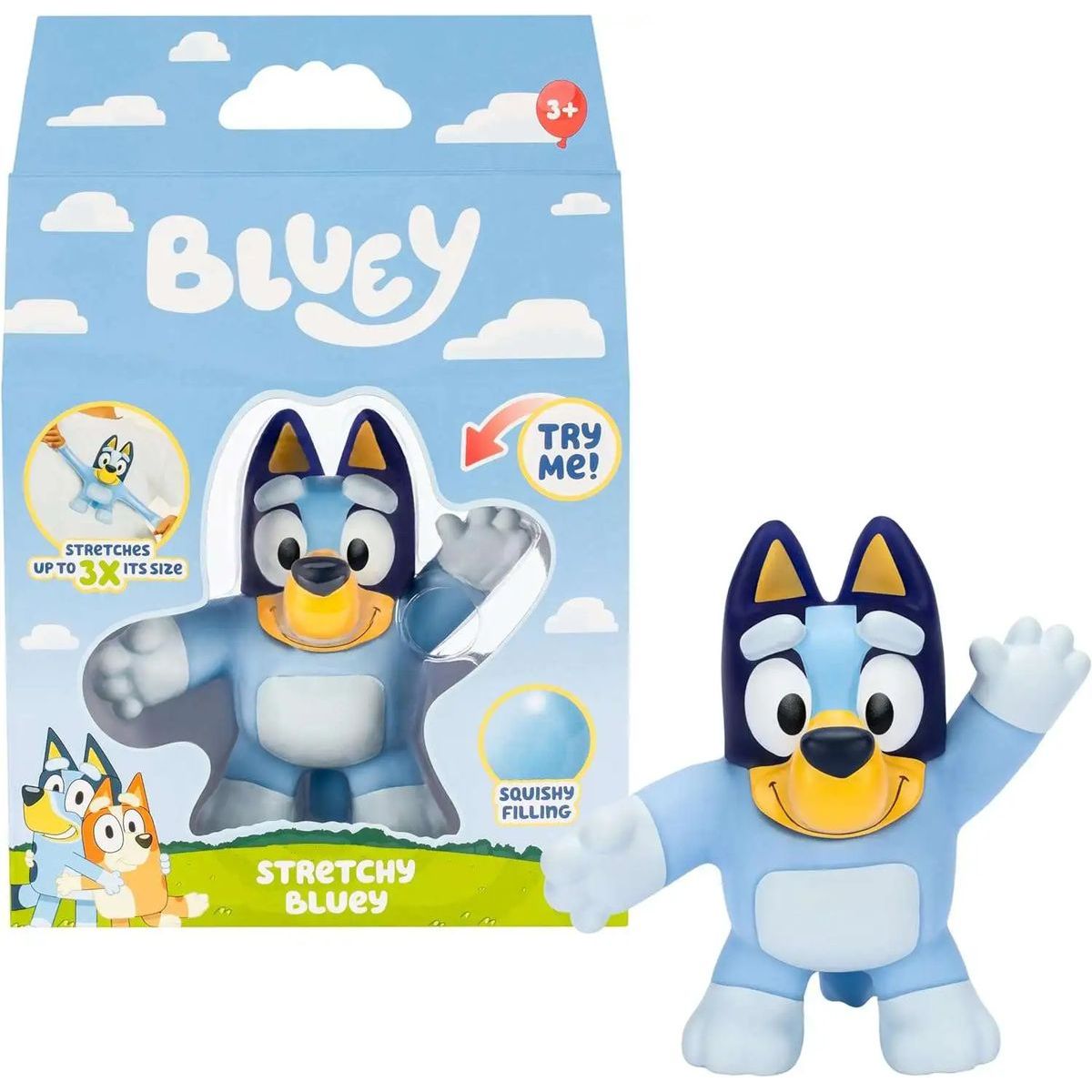 Grant and Bowman Bluey Stretchy Super pružná figurka Bluey