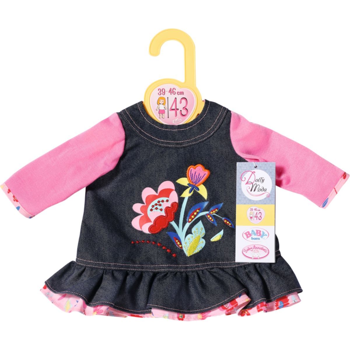 Dolly Moda Džínové šatičky 43 cm