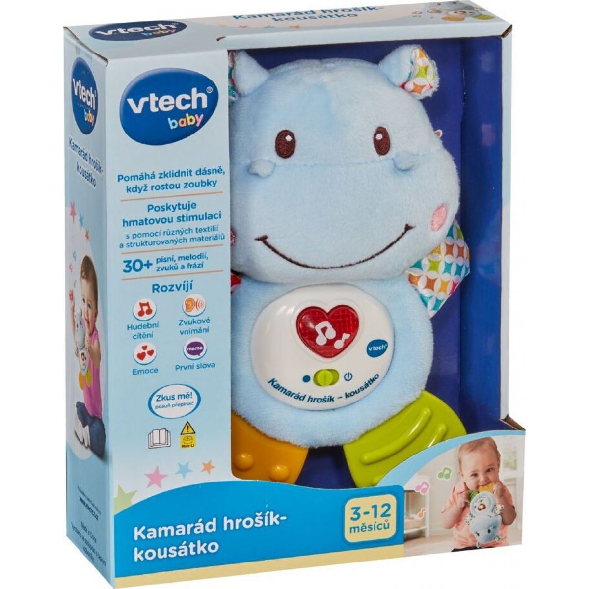 Vtech Kamarád hrošík - kousátko CZ