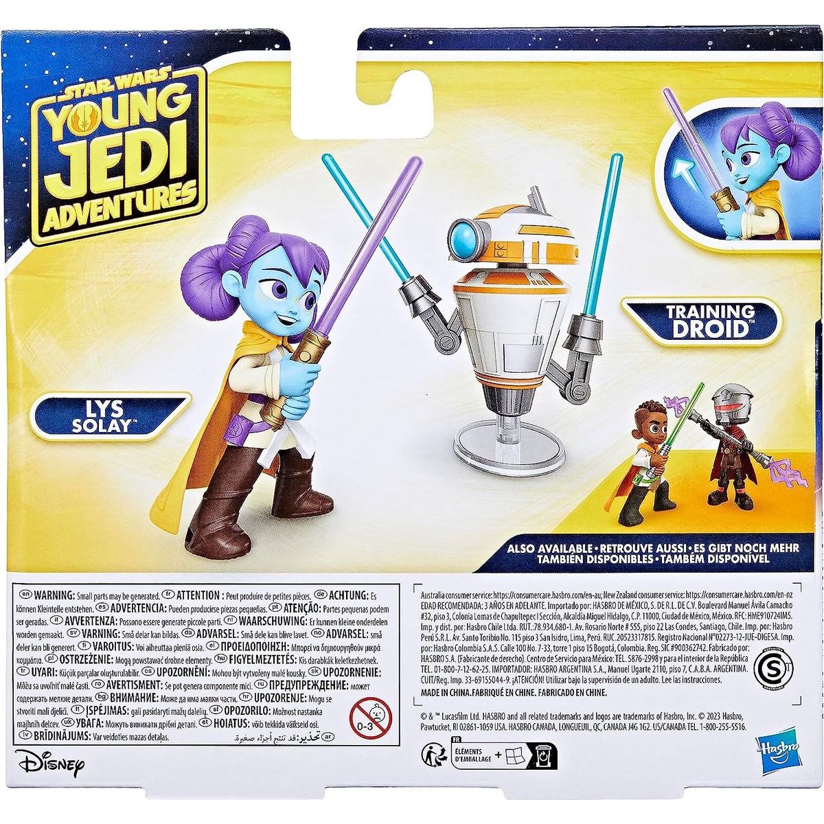 Hasbro Star Wars Young Jedi Adventures Duel Lys Solay vs. Training Droid