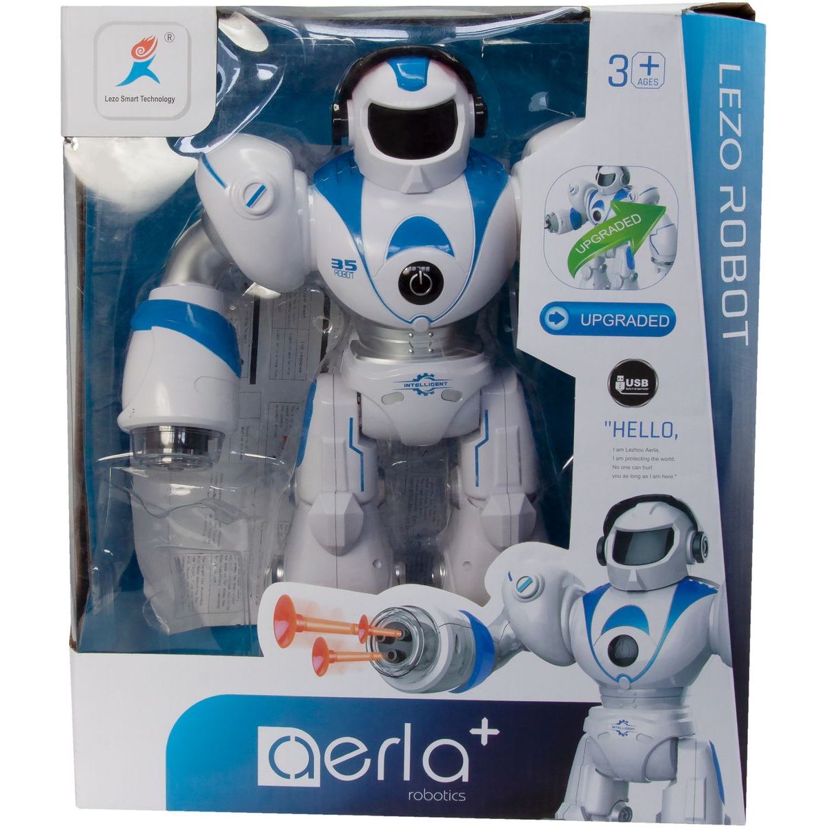 Alltoys Robot Robin modro-bílý - Poškozený obal