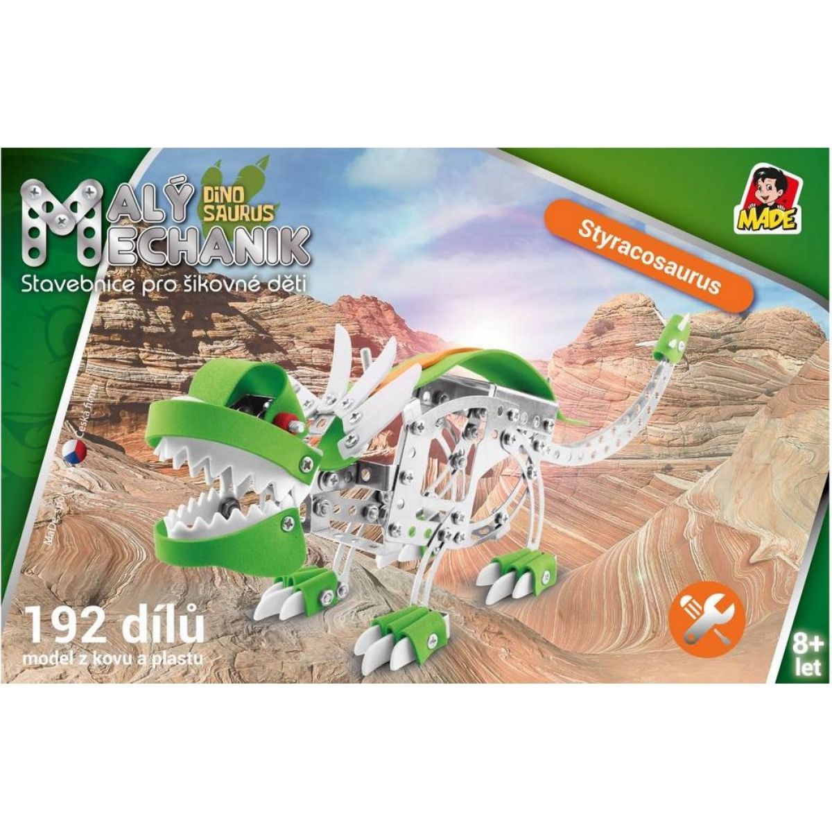 Malý mechanik 192 dílků Styracosaurus