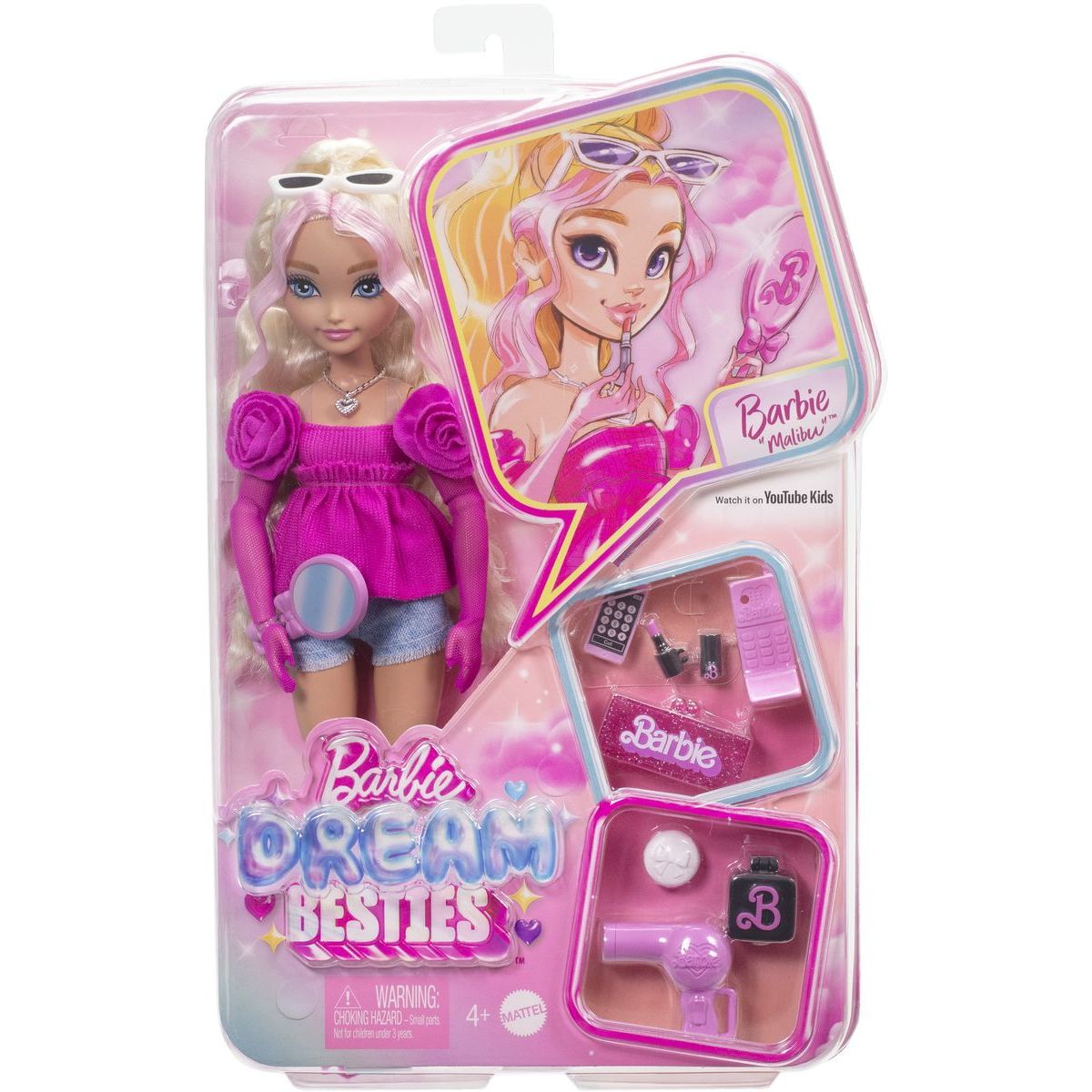 Mattel Barbie dream besties panenka Barbie Malibu