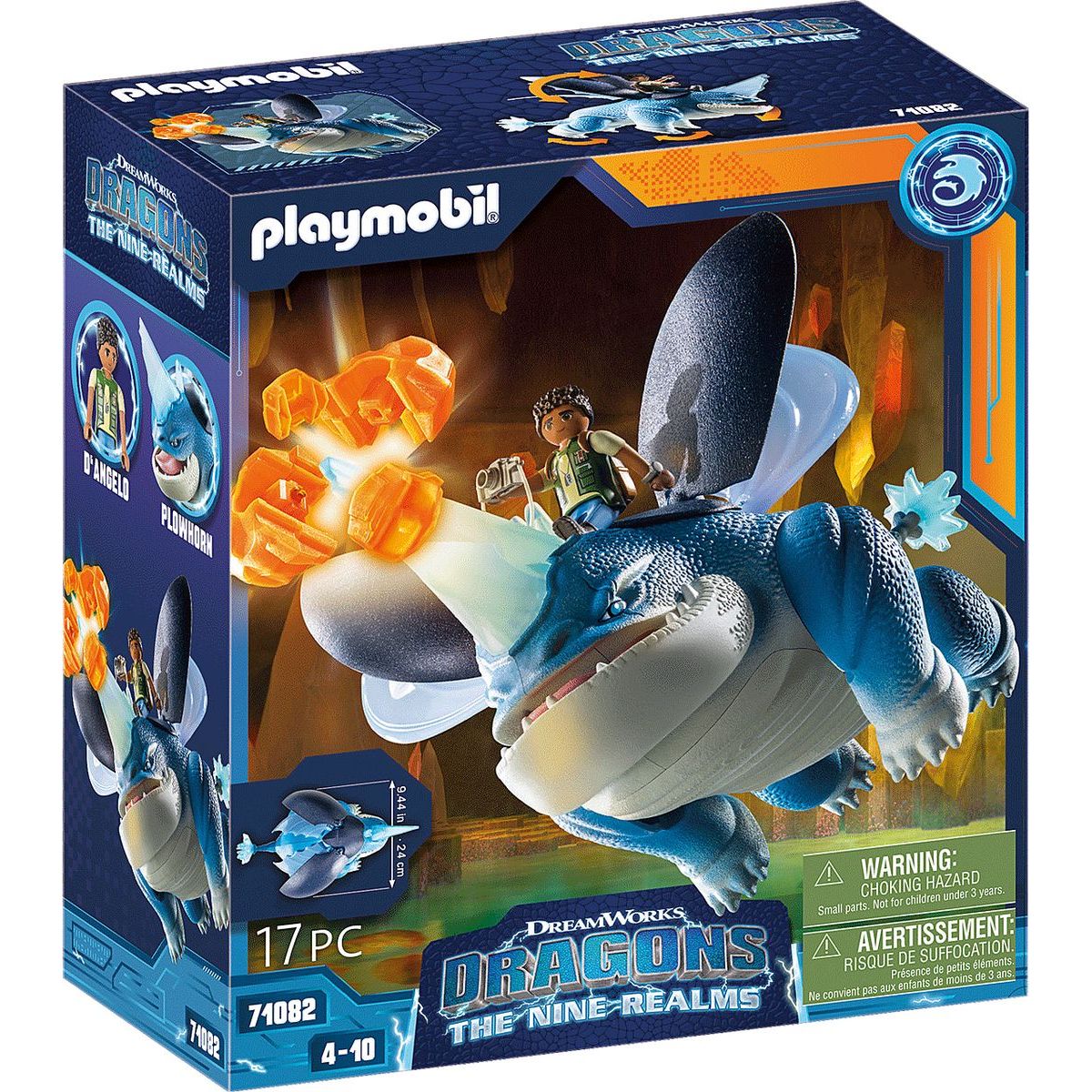 PLAYMOBIL® 71082 Dragons Devět říší Plowhorn a D'Angelo