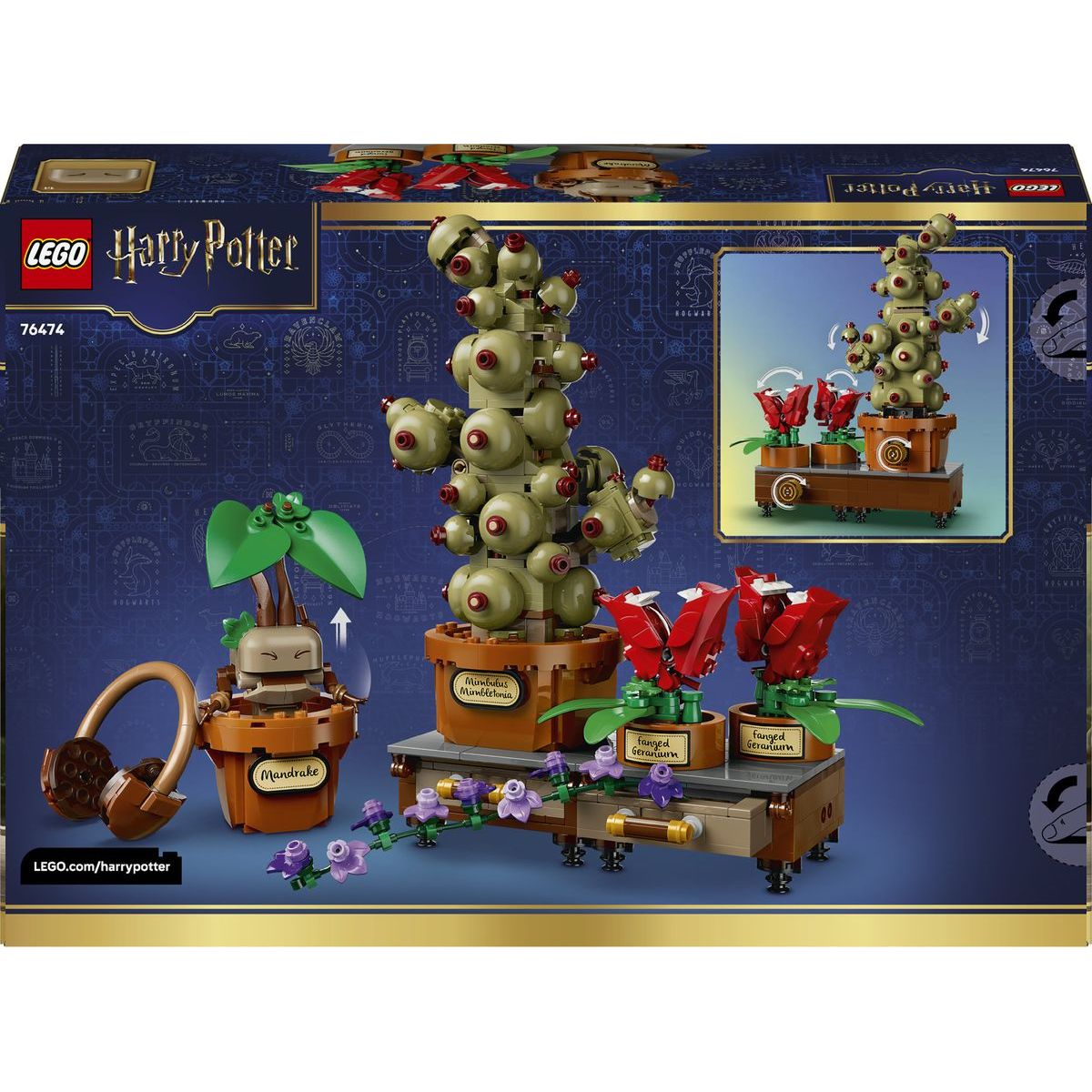 LEGO® Harry Potter™ 76474 Rostliny z hodiny bylinkářství v Bradavicích