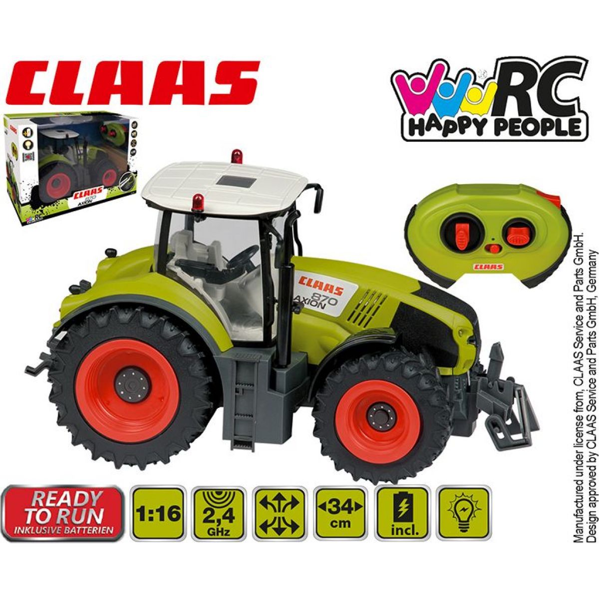 Happy People RC Traktor Claas