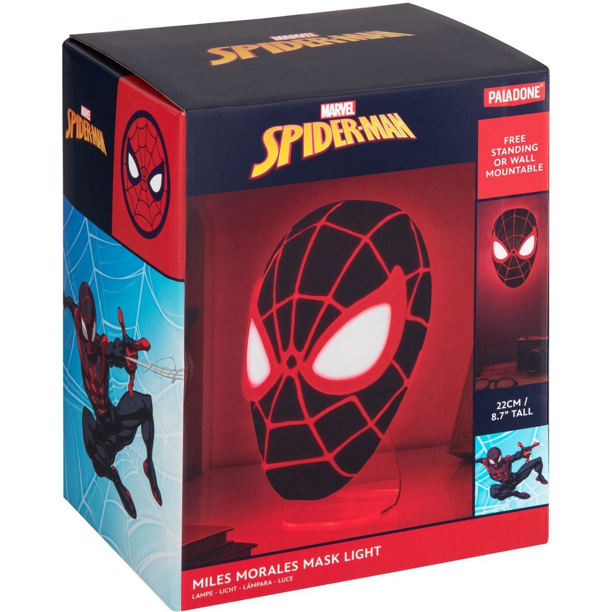 Paladone Spiderman Světlo maska Miles Morales