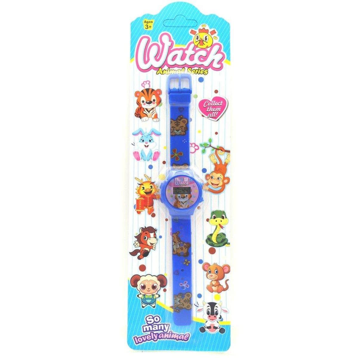 Sparkys Digitální hodinky zvířátka 20,5 cm tm. modré