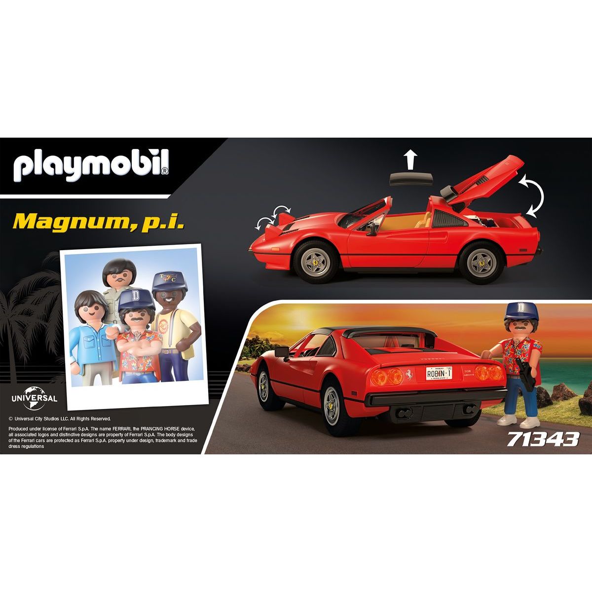 PLAYMOBIL® 71343 Magnum, p.i. Ferrari 308 GTS Quattrovalvole