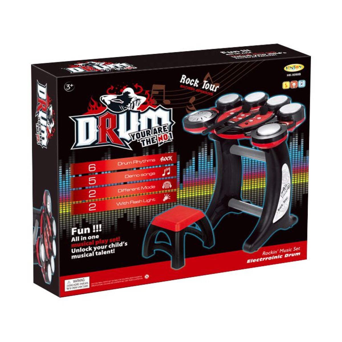 Alltoys Set bubnů stojací na baterie