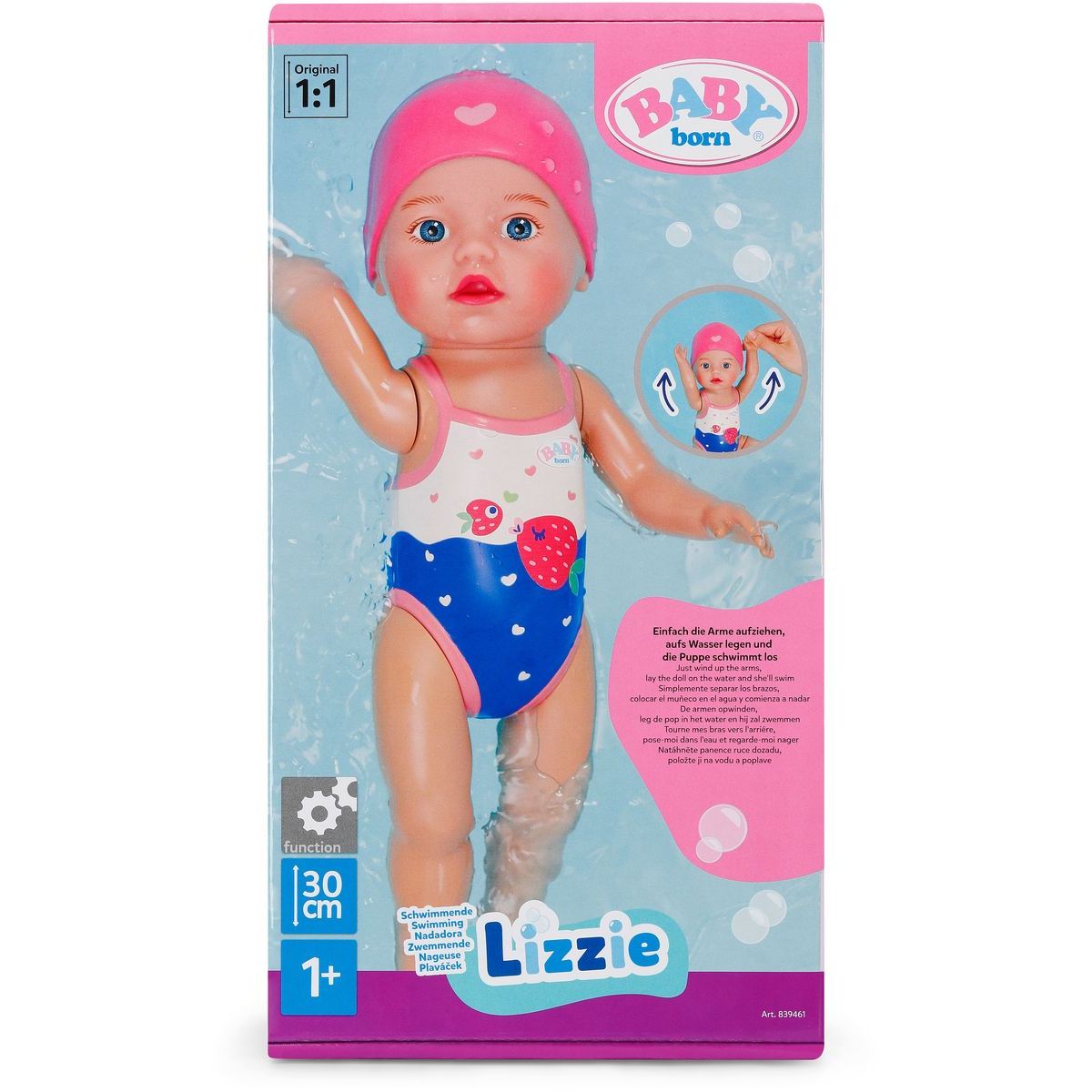 BABY born 839461 Plaváček Lizzie 30 cm