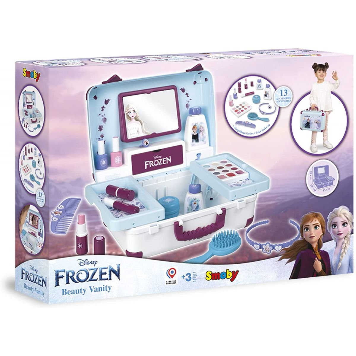Smoby Ledové království Kosmetický kufřík s příslušenstvím