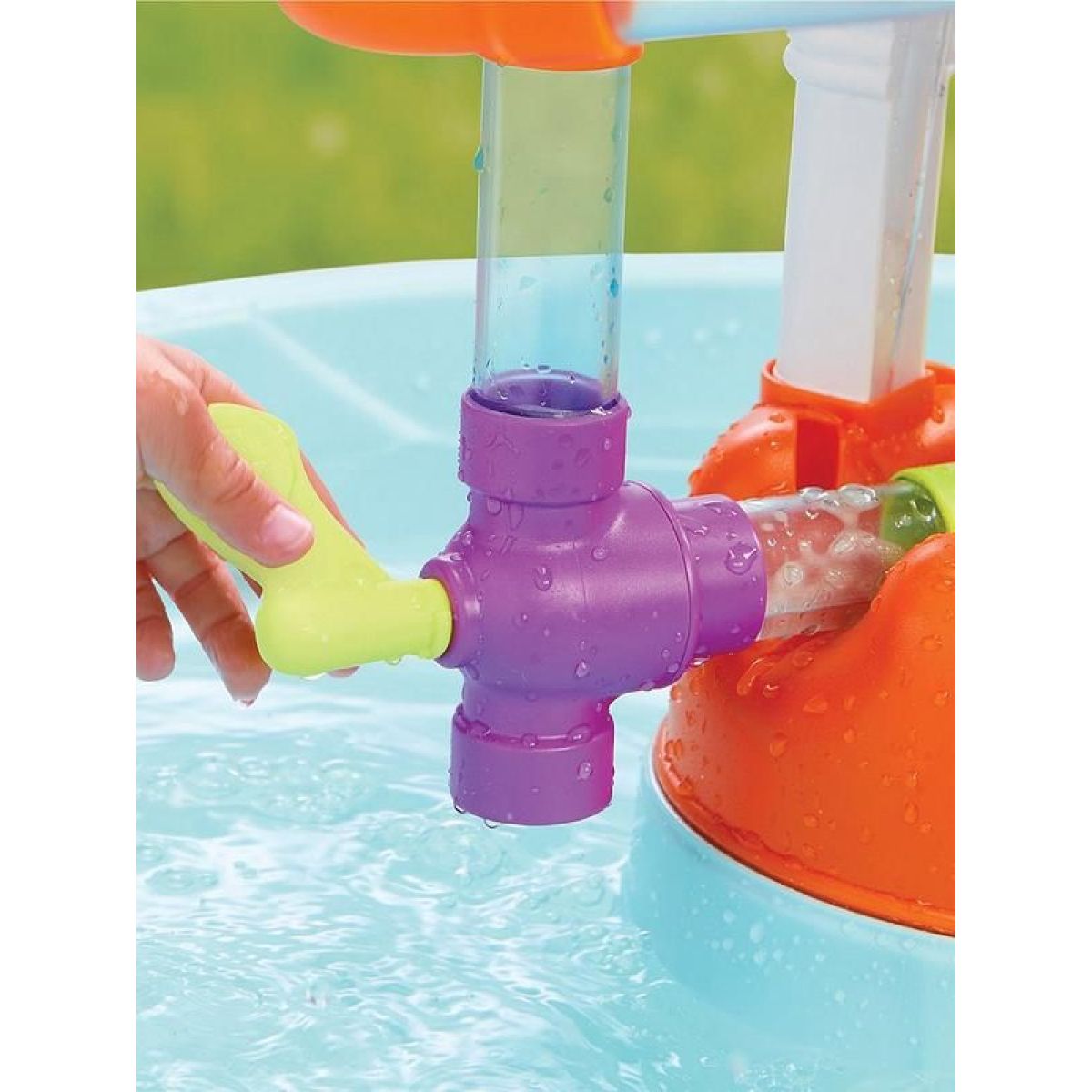 Little Tikes Vodní stůl továrna na vodotrysky - modrý - Poškozený obal