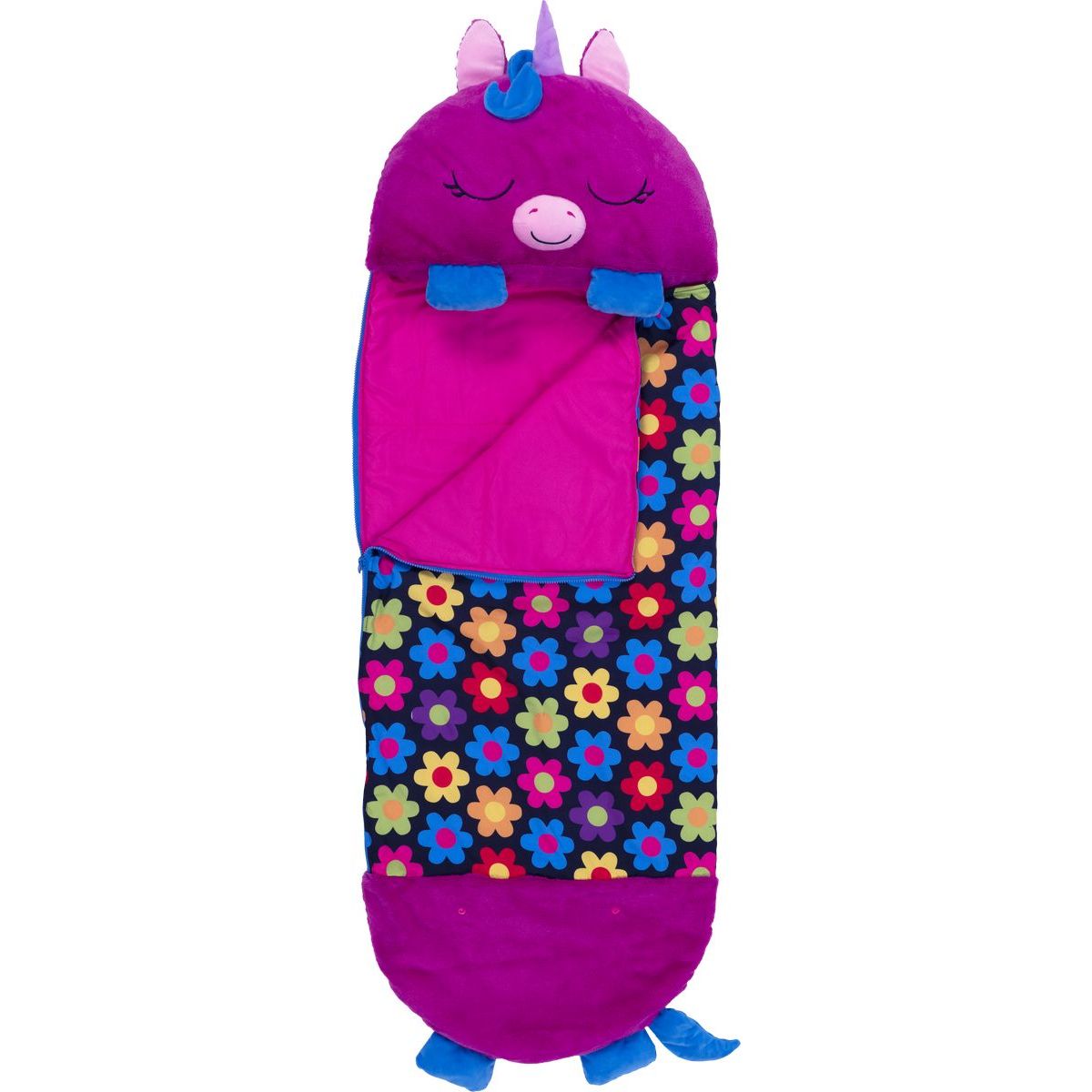 Happy Nappers spacáček usínáček fialový jednorožec Fiona 135 cm