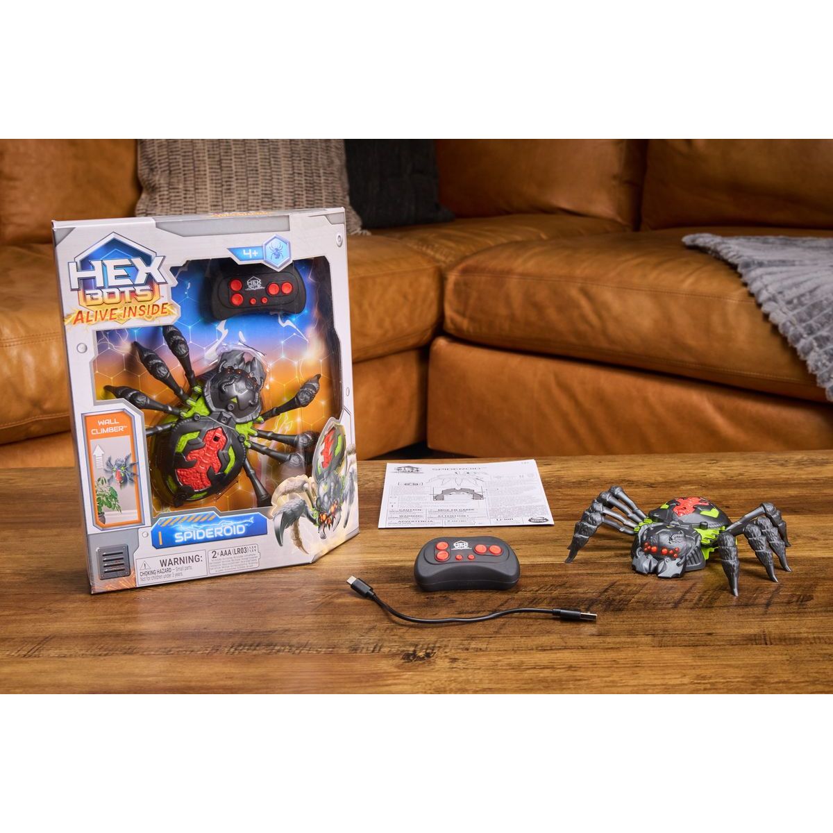 Spin Master HEX Bots RC tarantule lezoucí po stěnách