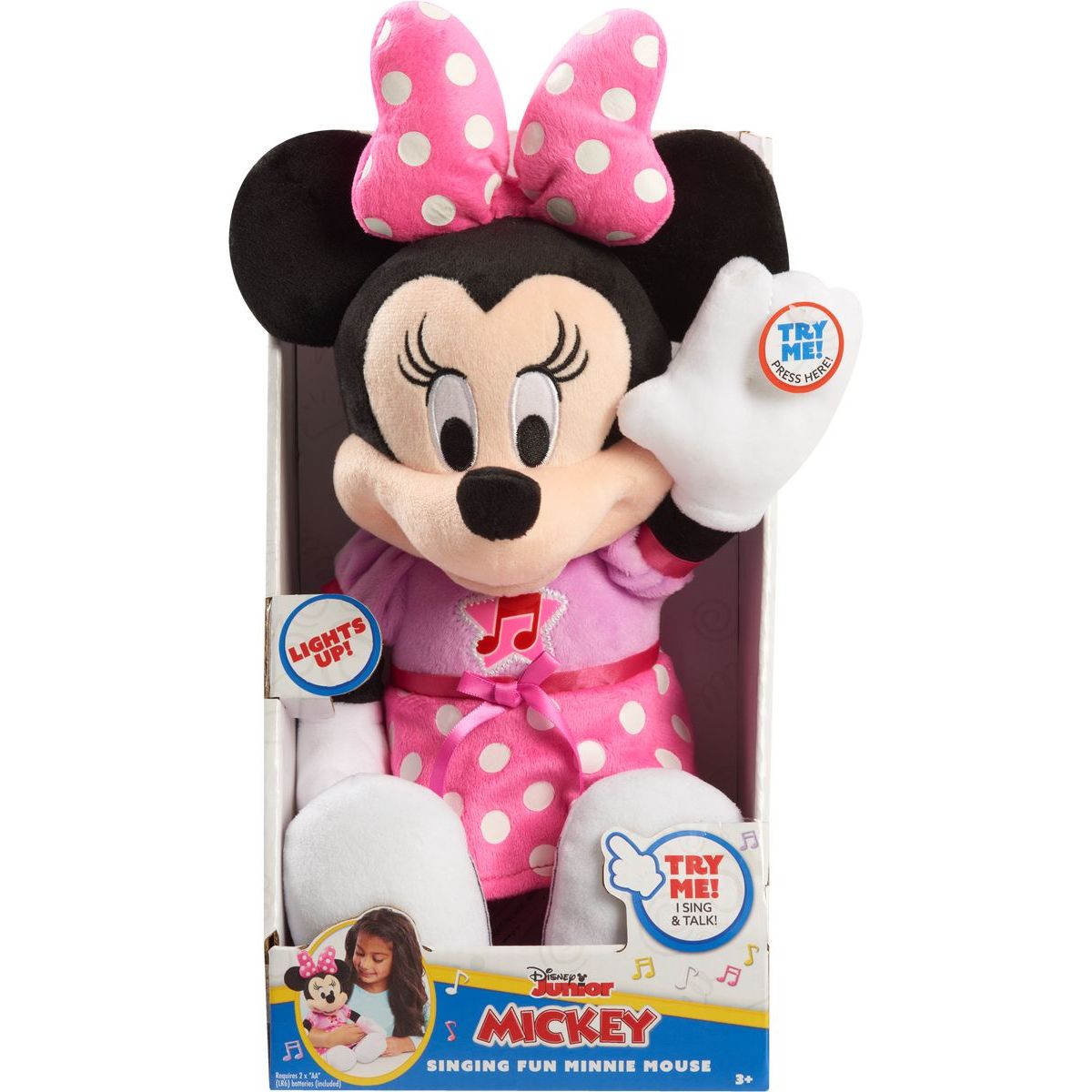 Just Play Mickey Mouse zpívající plyšák Minnie 30 cm