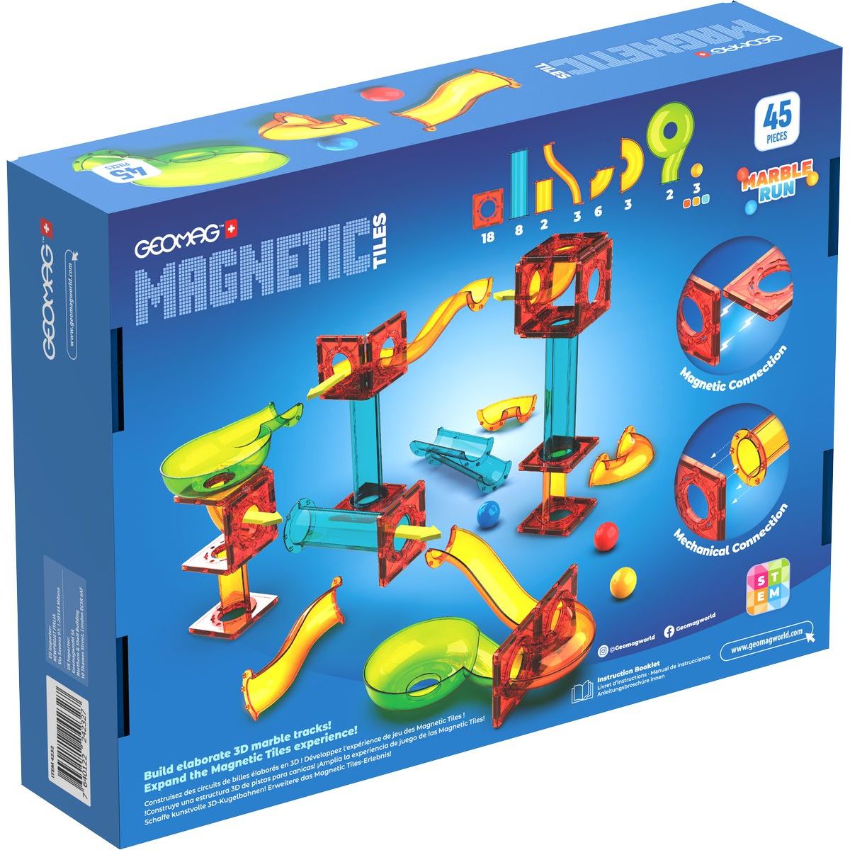 Geomag Kuličkodráha 45 dílků