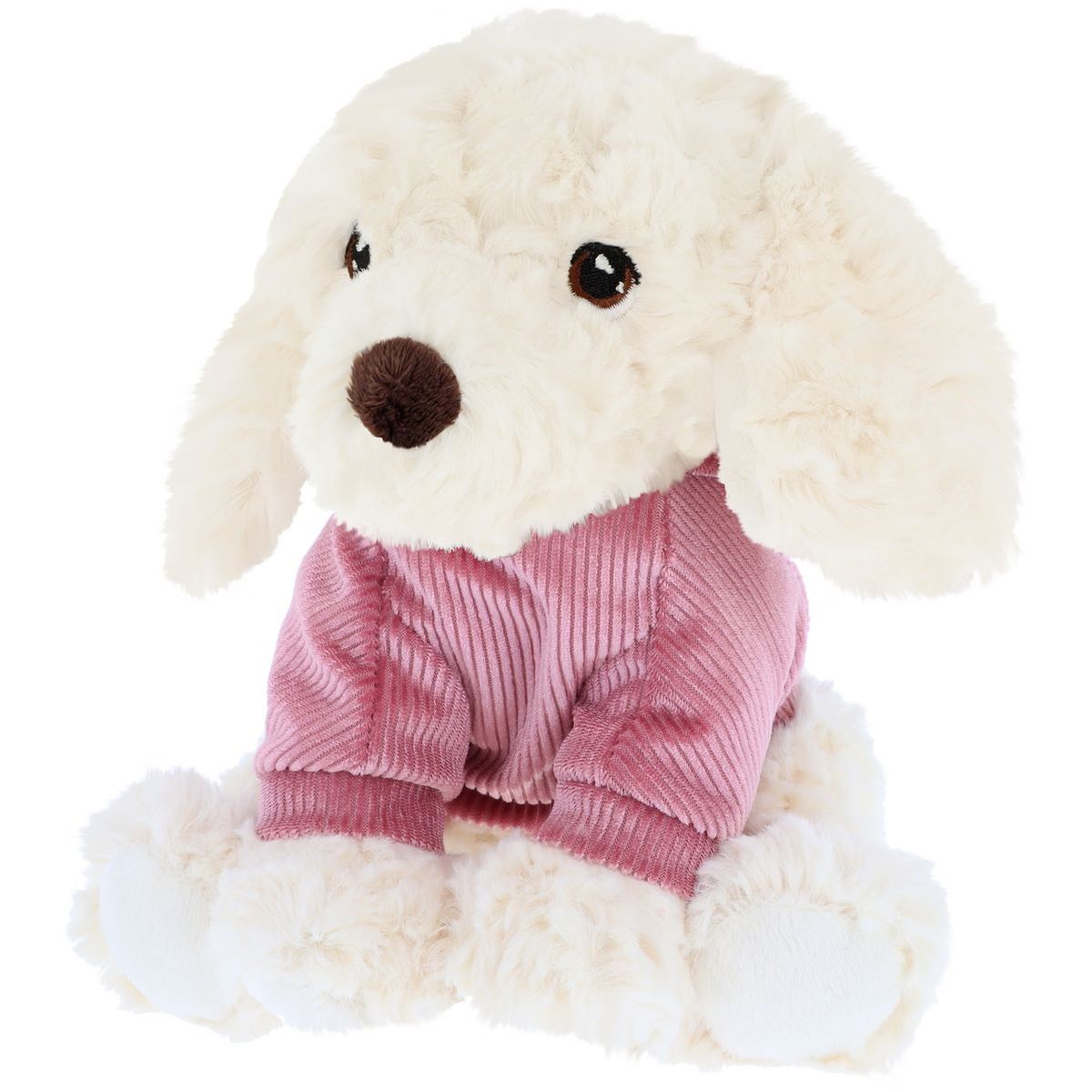 KEEL TOYS Keeleco Štěně v mikině 18 cm bílý