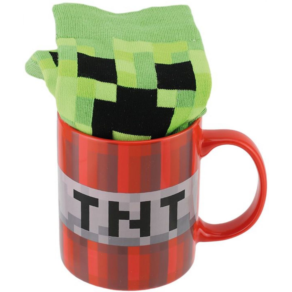 Set Minecraft hrnek a ponožky