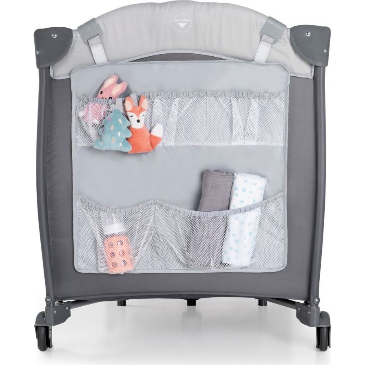 Hauck Organizér na postýlku nebo ohrádku Hang Me, grey