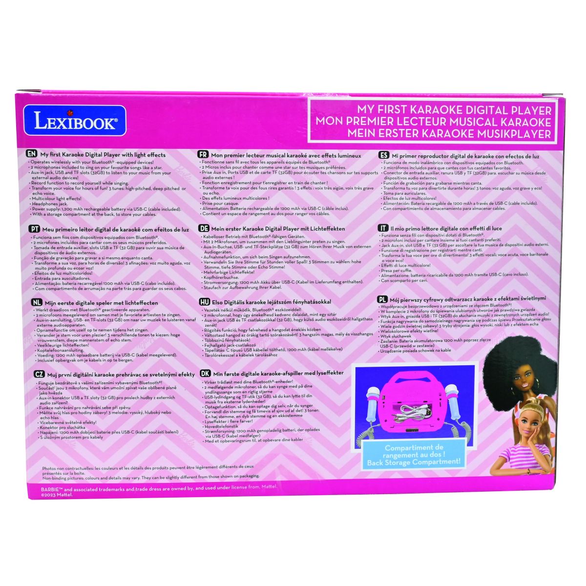 Lexibook Digitální reproduktor Barbie se 2 mikrofony