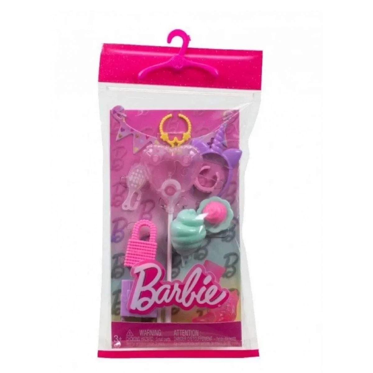 Mattel Barbie obleček s doplňky v praktickém balení HWV73