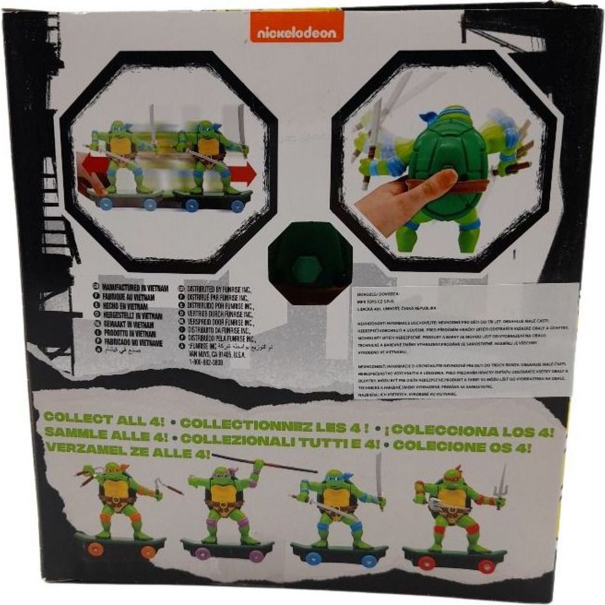 Funrise Želvy Ninja na skejtu Sewer Shredders Leonardo
