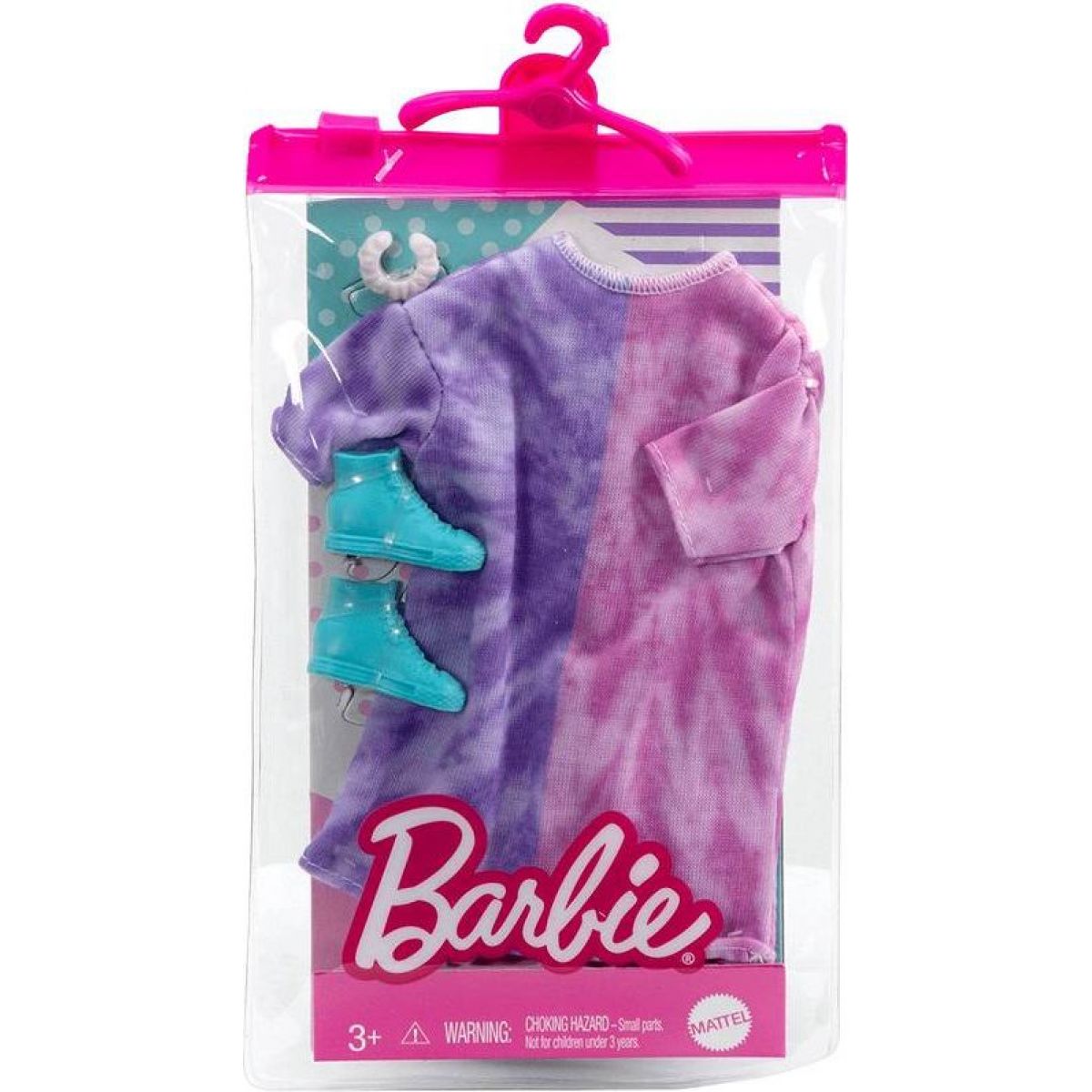 Mattel Barbie obleček 30 cm s doplňky v praktickém balení šaty HBV31