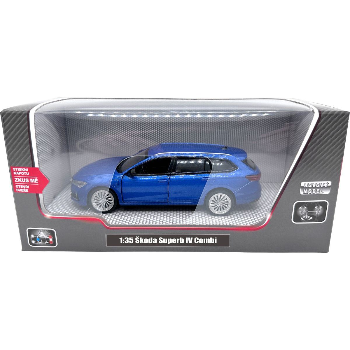 Sparkys 1:35 Škoda Superb IV Combi modré