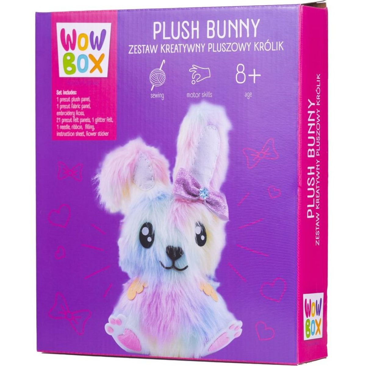 TM Toys Wow Box DIY sada Ušij si plyšového zajíčka