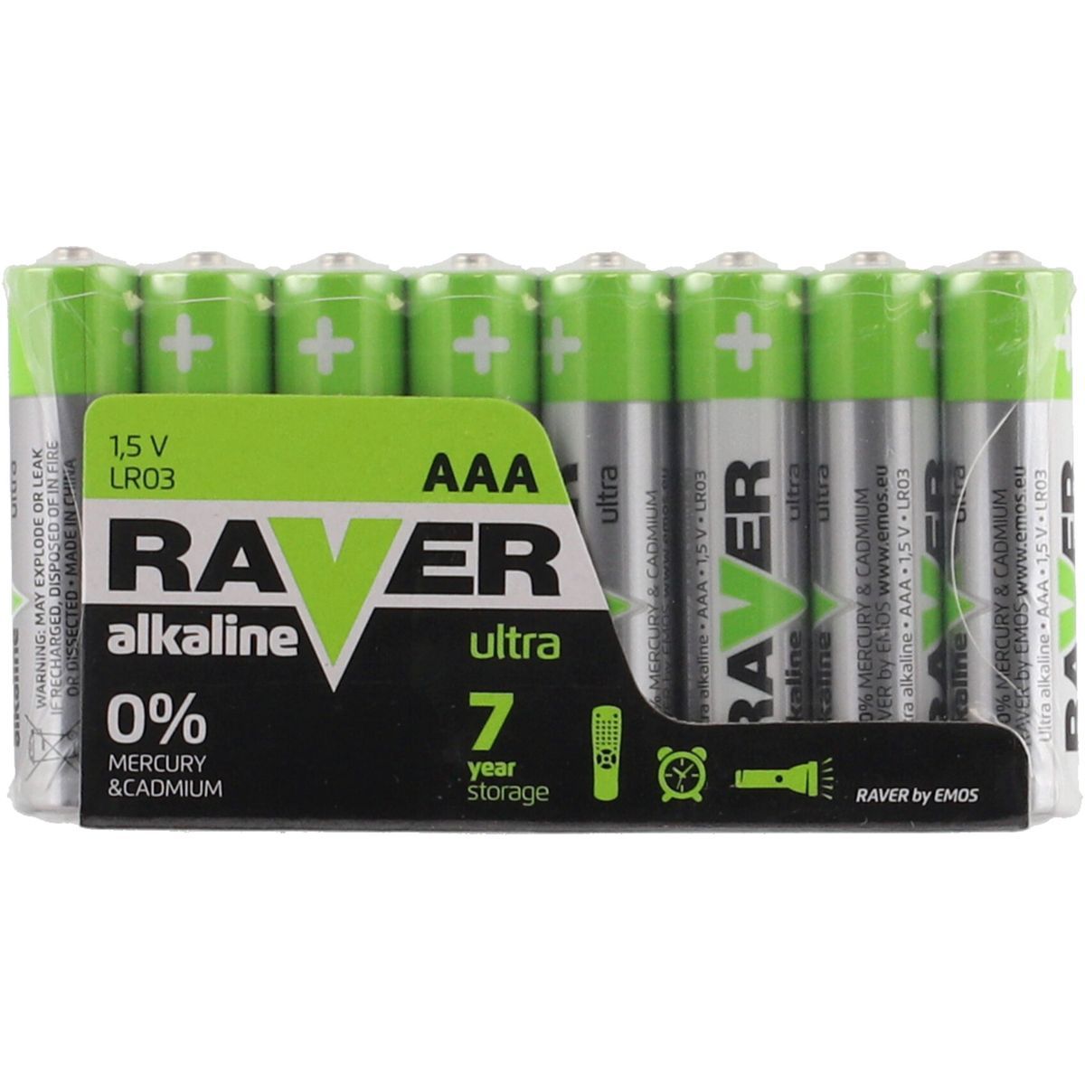 Baterie RAVER LR03 AAA 1,5 V alkaline ultra 8ks
