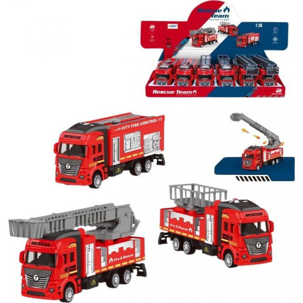 Alltoys Hasičské auto 1 : 36 (8827) - žebřík