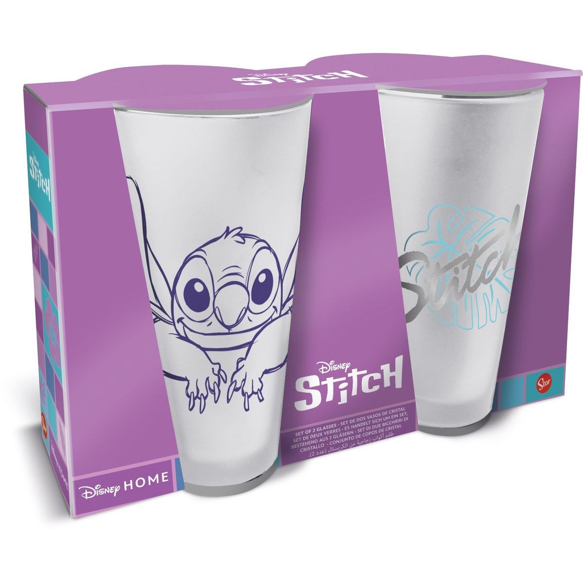 Stor Lilo a Stitch Set sklenic Stitch