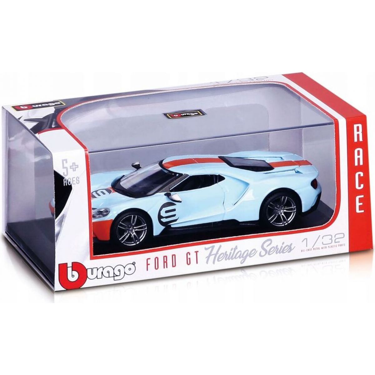Bburago Ford GT 2019 No.9 Heritage Edition 1 : 32