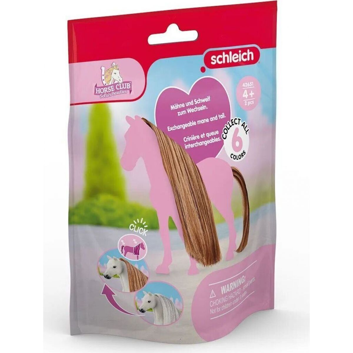Schleich 42651 Hnědé doplňky na ocas a hřívu