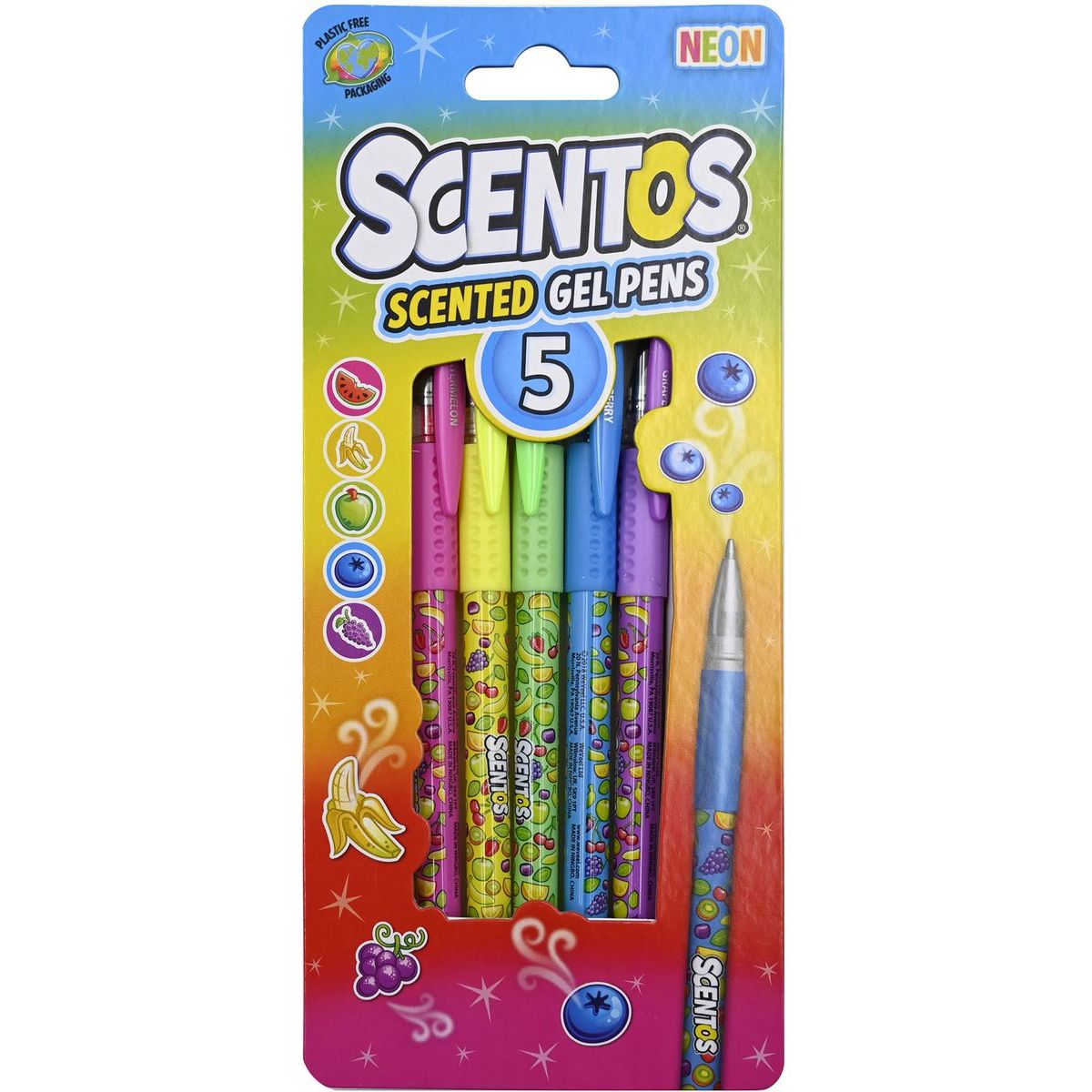 Alltoys Gelové pera Scentos - Neon