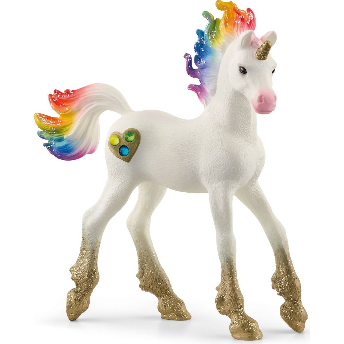 Schleich 70727 Jednorožec hříbě srdíčkové duhové