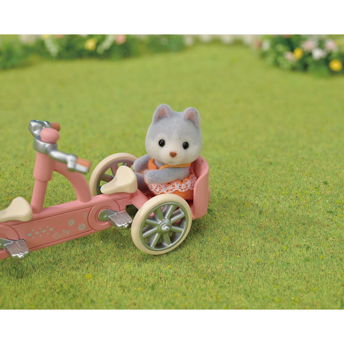 Sylvanian Families Tandemové kolo pro Husky sourozence