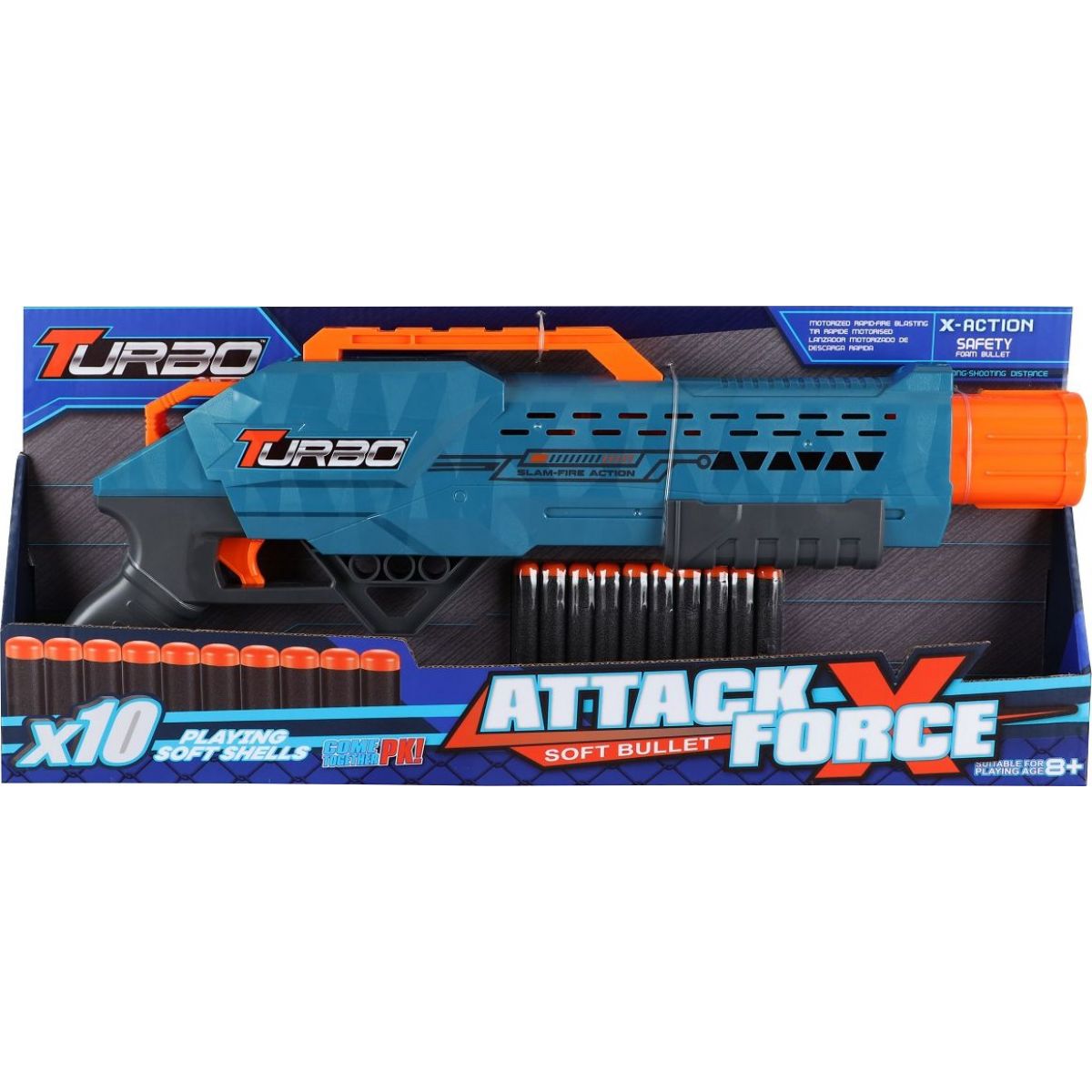 Alltoys Blaster Turbo a 10 ks nábojů