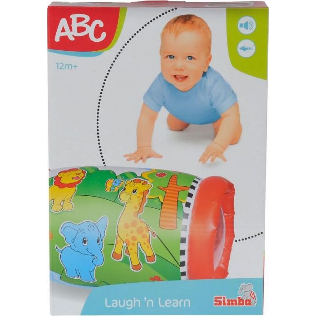 Simba Válec na lezení Zvířátka - červený